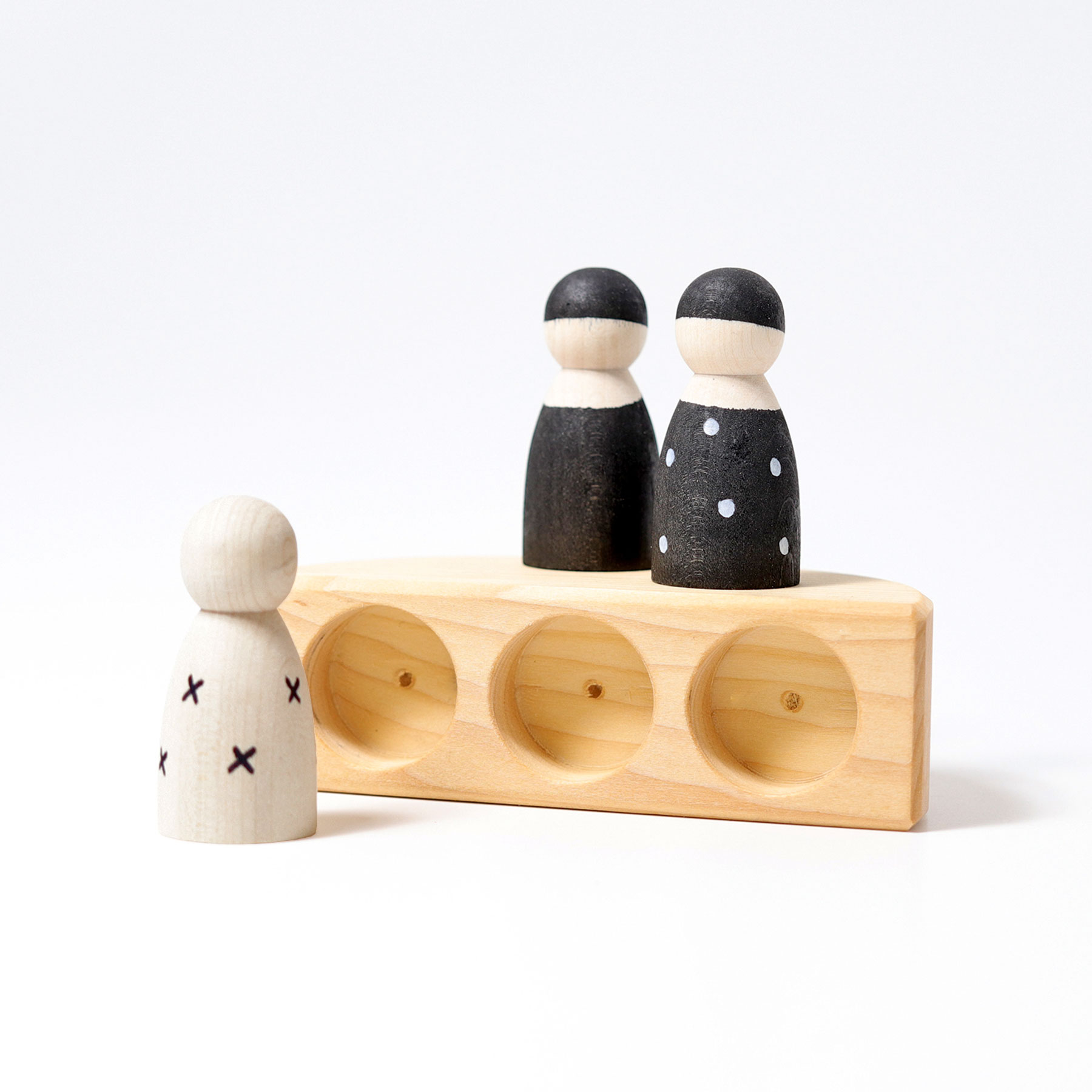 Grimm's 3 In a Boat Monochrome - Treelight Toys