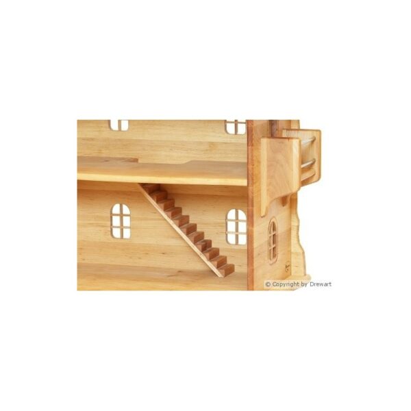 Drewart Doll House Open, Natural - Image 4