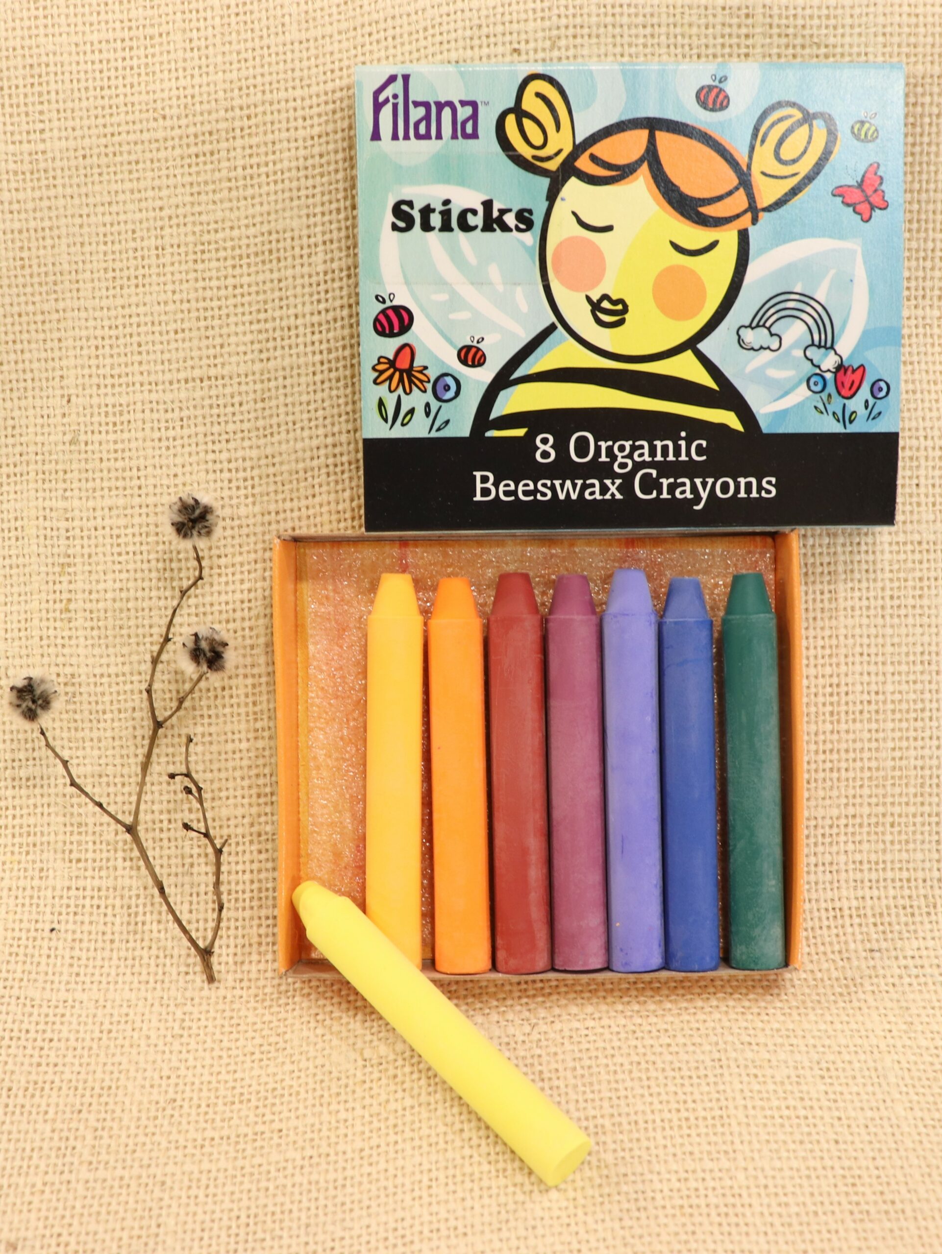 Filana Organic Beeswax Crayons - 12 Sticks