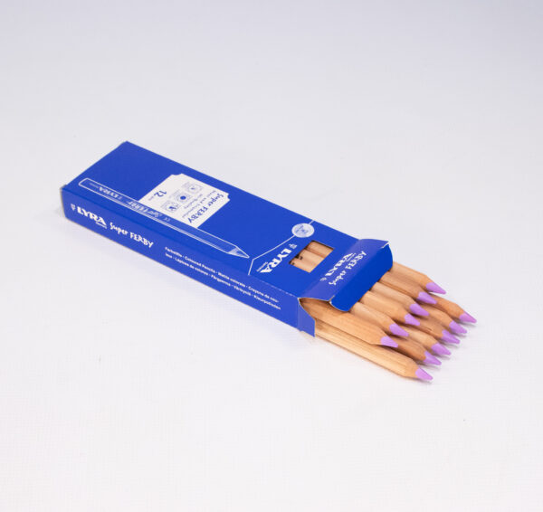 Lyra Pencils Super Ferby Triangular Unlacquered Box 12 singles - Light Violet