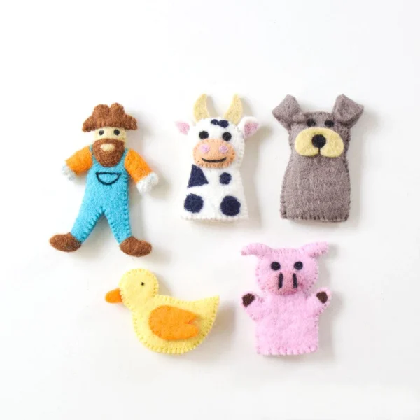 OLD MACDONALD FARM ANIMALS A - FINGER PUPPET SET - Image 3