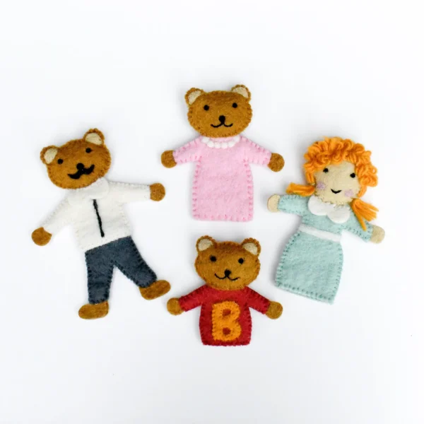 GOLDILOCKS AND THE THREE BEARS - FINGER PUPPET SET - Image 2