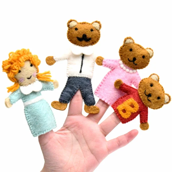 GOLDILOCKS AND THE THREE BEARS - FINGER PUPPET SET - Image 4