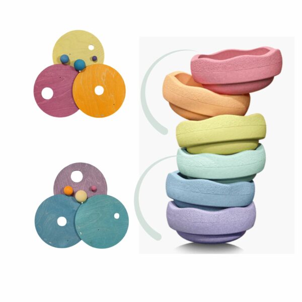Grimm's Rolling Discs Warm Pastel - Image 8