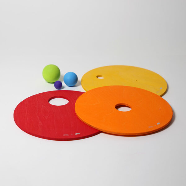 Grimm's Rolling Discs Warm Rainbow