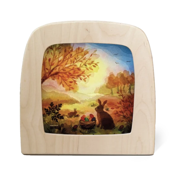 Toverlux Silhouete Vogel Geluk Easter Basket