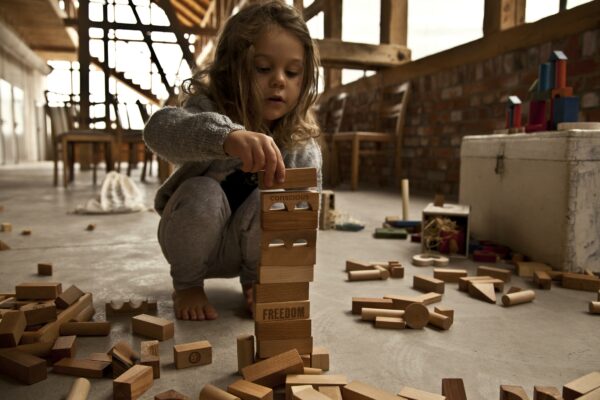 Wooden Story Natural Blocks in Tray XL 63 pieces - Image 6