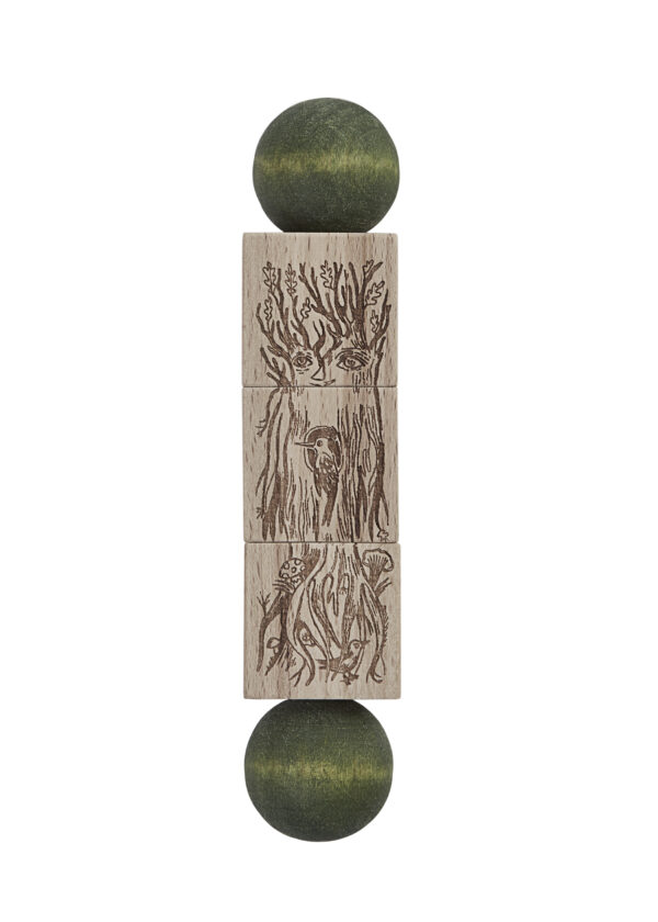Wooden Story Twist the Blocks Magic Forest Green - Image 5