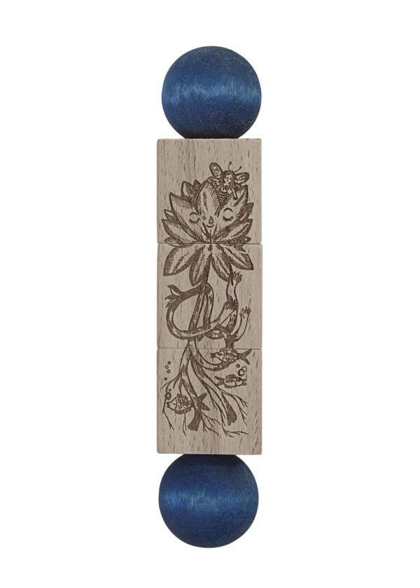 Wooden Story Twist the Blocks Secret Garden Blue - Image 6