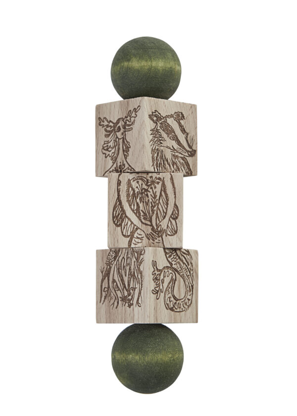 Wooden Story Twist the Blocks Magic Forest Green - Image 6