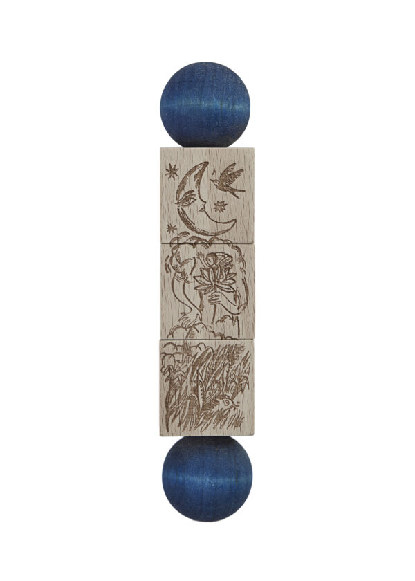 Wooden Story Twist the Blocks Secret Garden Blue - Image 8