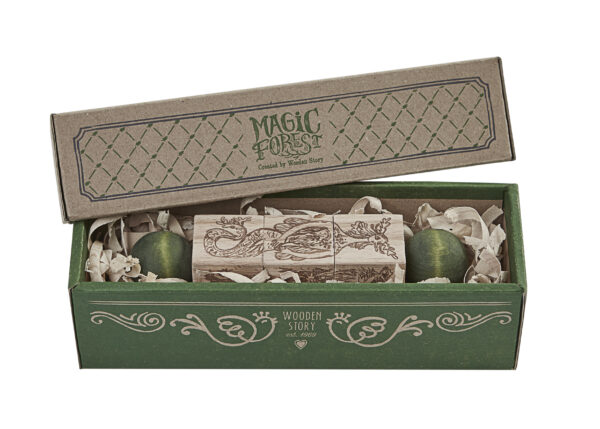 Wooden Story Twist the Blocks Magic Forest Green - Image 8