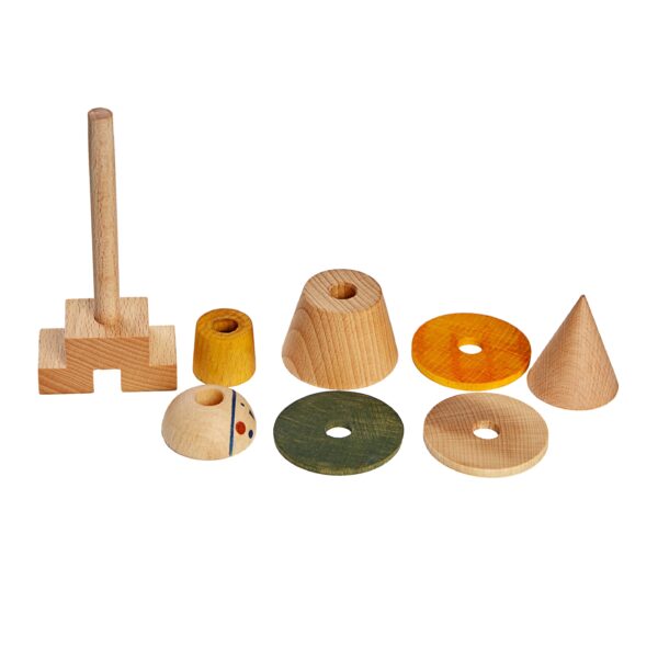 Wooden Story Stacking Toy Stick Figure 1 - Image 2