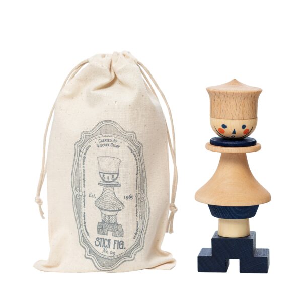 Wooden Story Stacking Toy Stick Figure 5 - Image 2