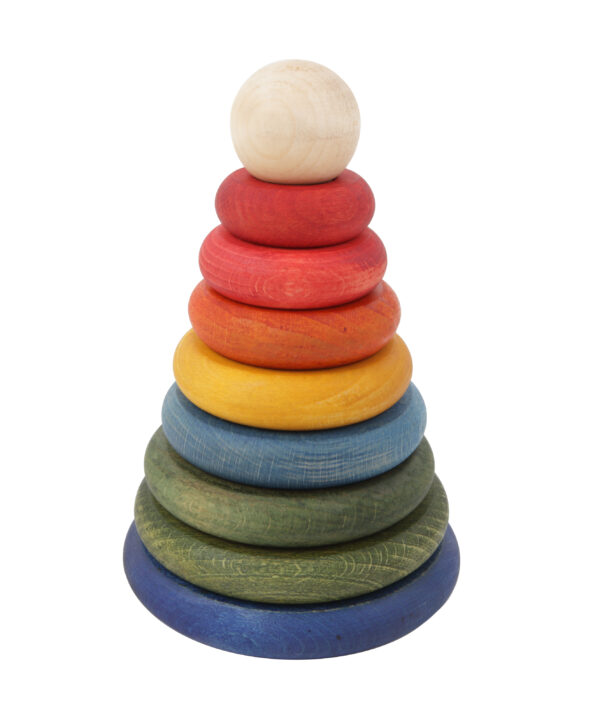 Wooden Story Rainbow Round Stacker