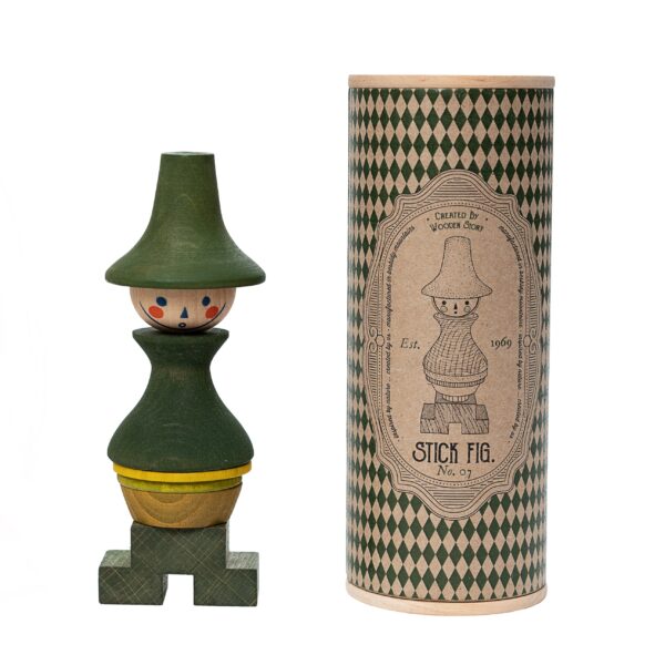 Wooden Story Stacking Toy Stick Figure 7 - Image 2