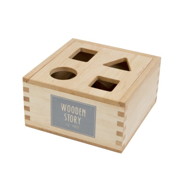 Wooden Story Natural Shape Sorter Box - Image 2
