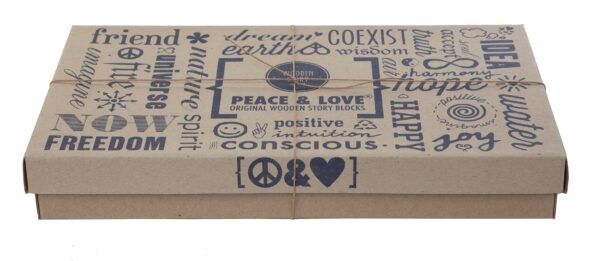 Wooden Story Peace and Love Blocks XL 72 pieces - Image 2