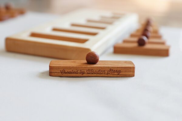 Wooden Story Montessori Long Short Puzzle - Image 5