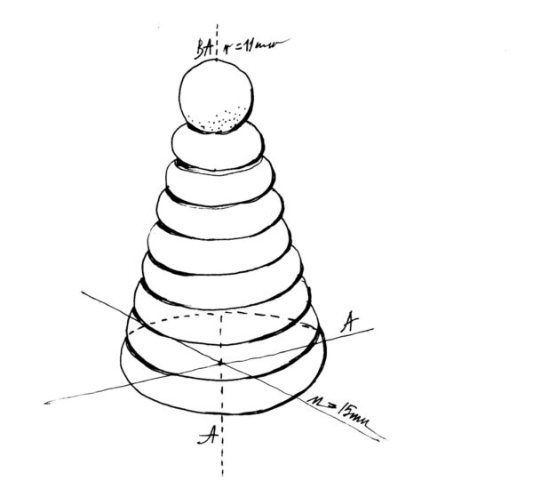 Wooden Story Natural Round Stacker - Image 3