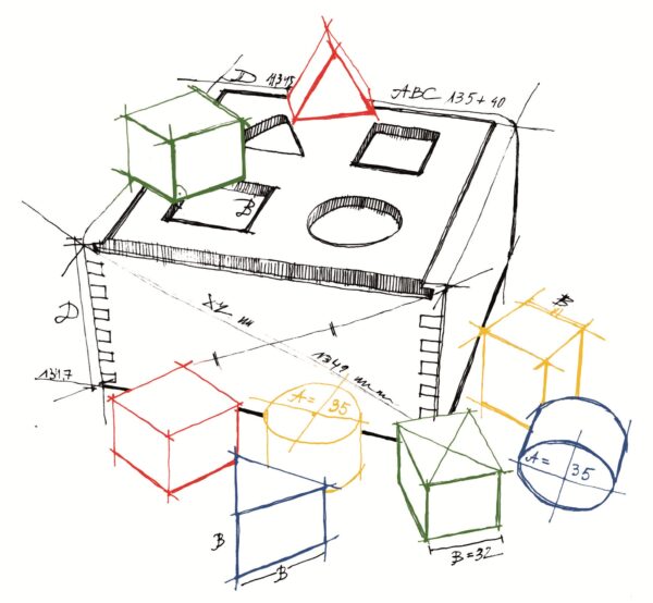 Wooden Story Rainbow Shape Sorter Box - Image 3