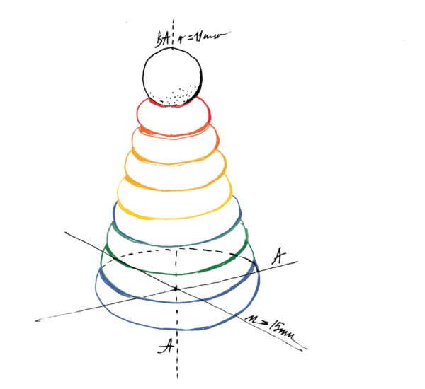 Wooden Story Rainbow Round Stacker - Image 3