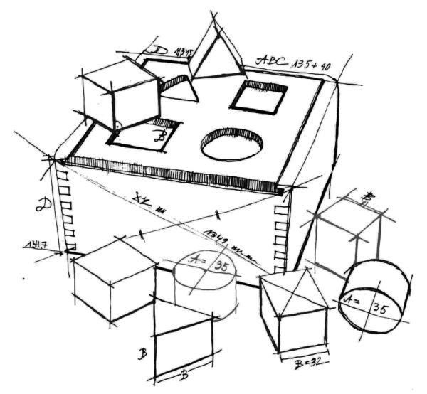 Wooden Story Natural Shape Sorter Box - Image 4