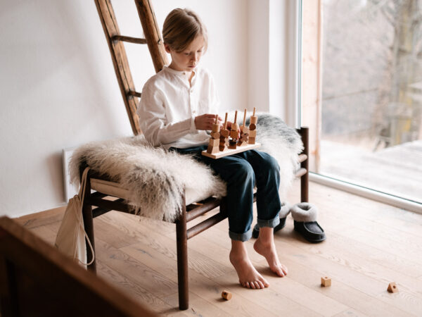 Wooden Story Natural Stacking Toy - Image 5