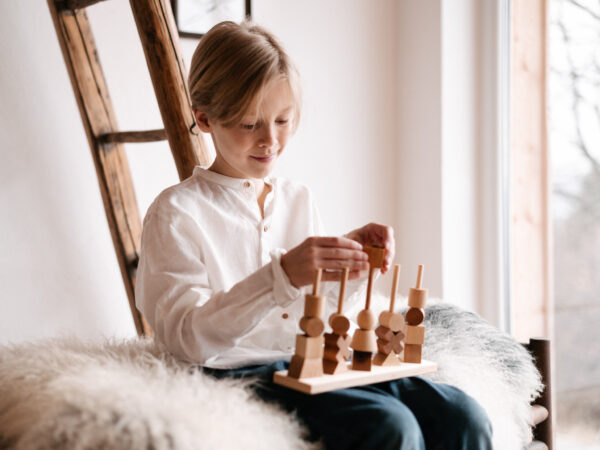 Wooden Story Natural Stacking Toy - Image 6
