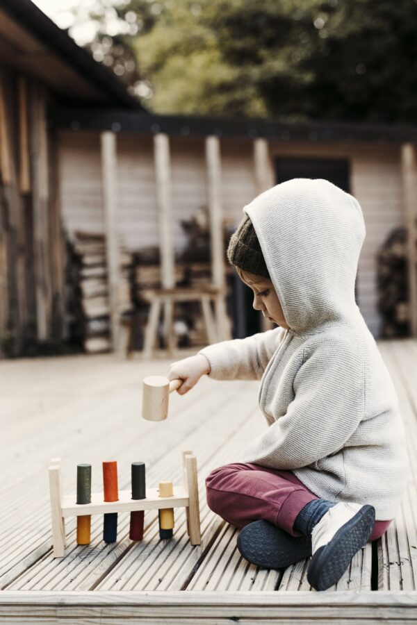 Wooden Story Rainbow Pound a Peg - Image 6