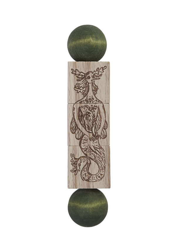 Wooden Story Twist the Blocks Magic Forest Green - Image 3