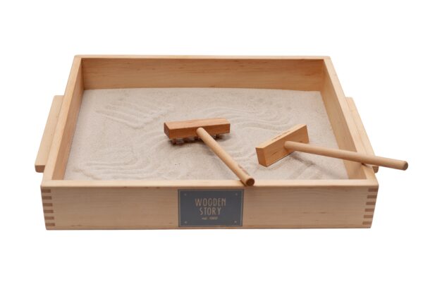 Wooden Story Large Sand Writing Tray and Accessories - Image 10