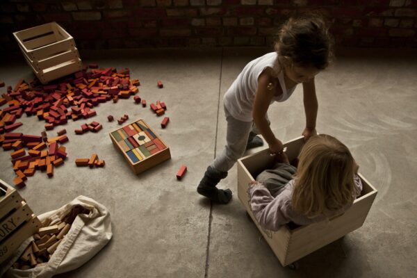 Wooden Story Rainbow Blocks in Sack 100 pcs - Image 7
