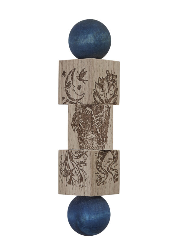 Wooden Story Twist the Blocks Secret Garden Blue - Image 5