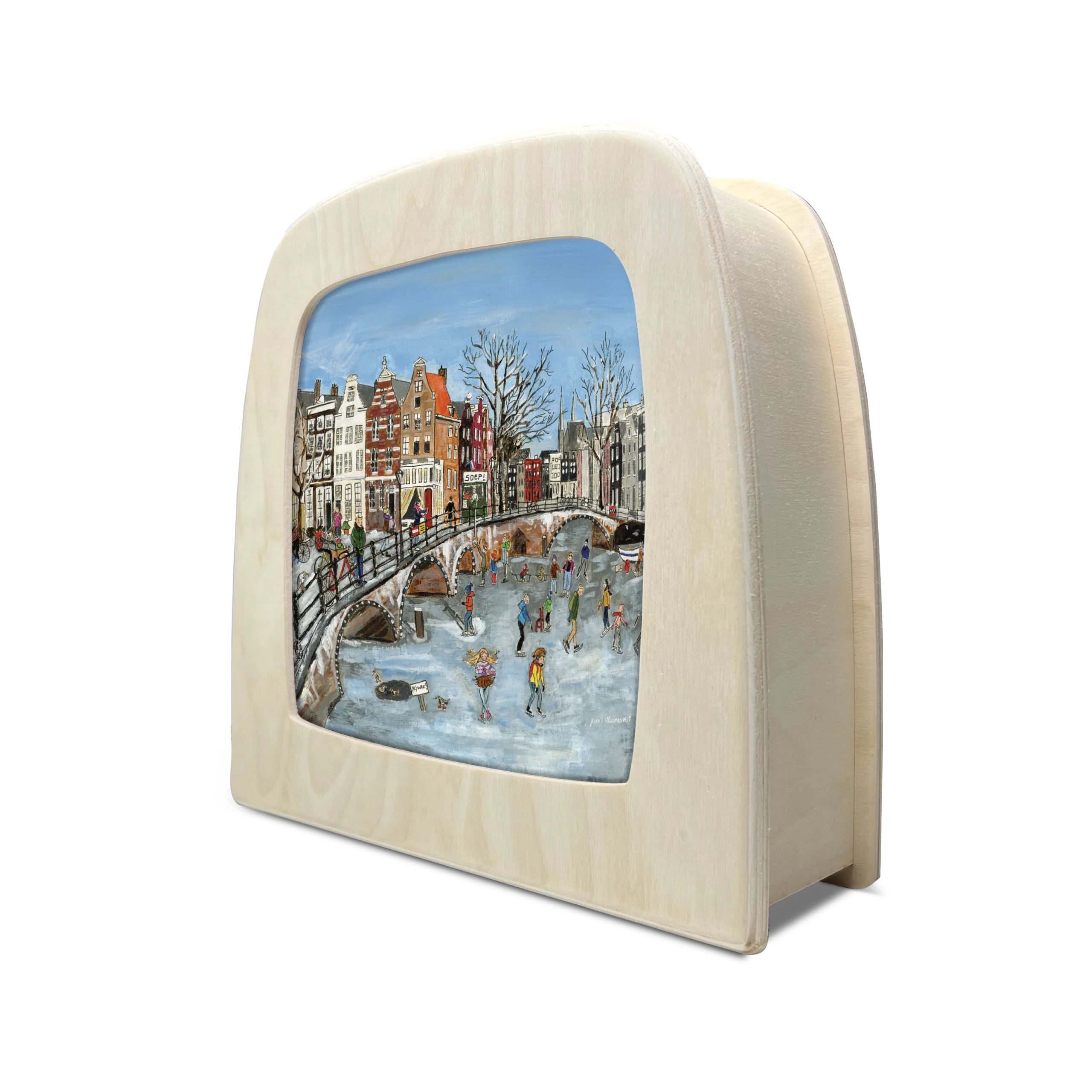 Toverlux Silhouette by Gwens Illustrations - Canal Skating - Image 2