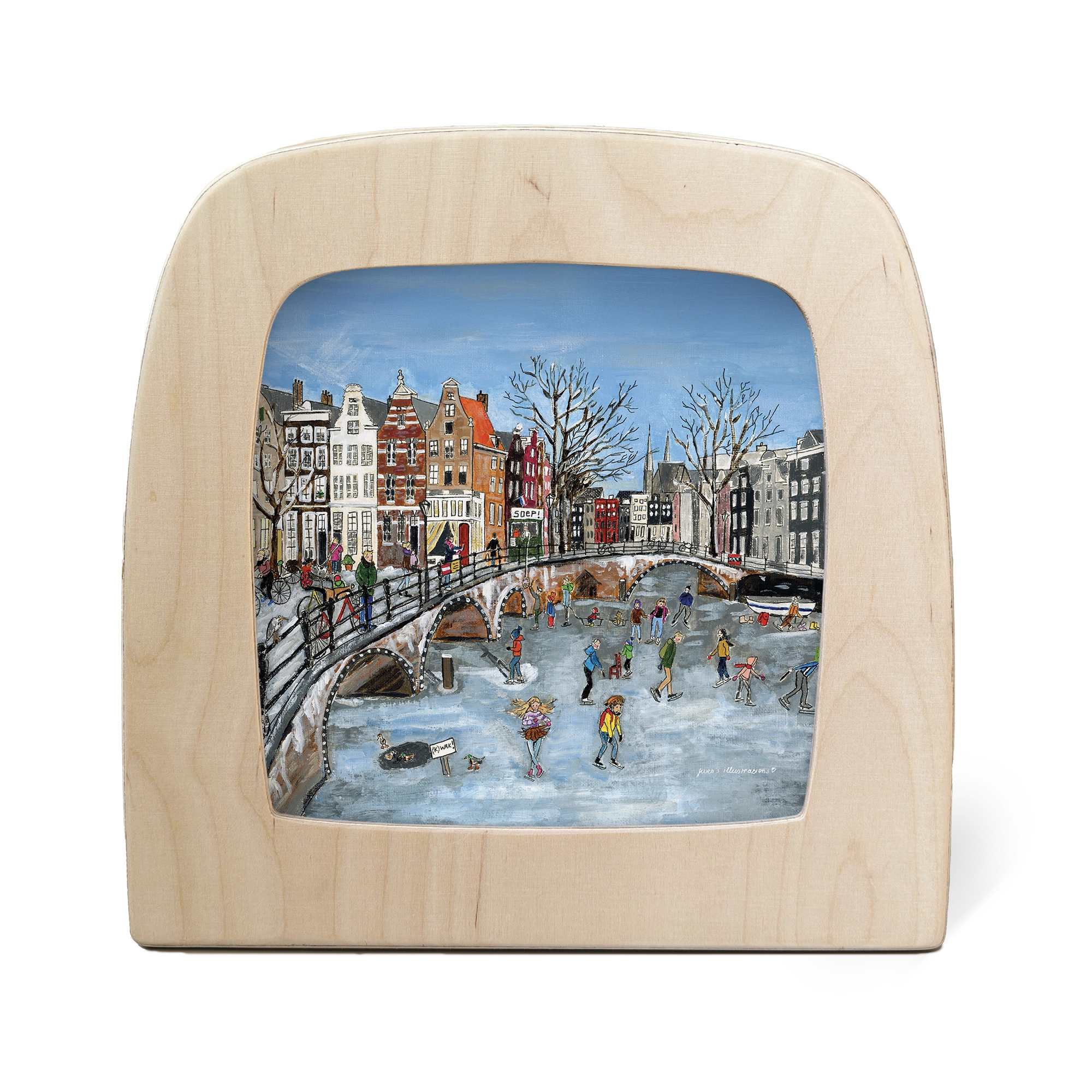 Toverlux Silhouette by Gwens Illustrations - Canal Skating