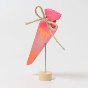 Grimm's Decoration School Cone Neon Pink
