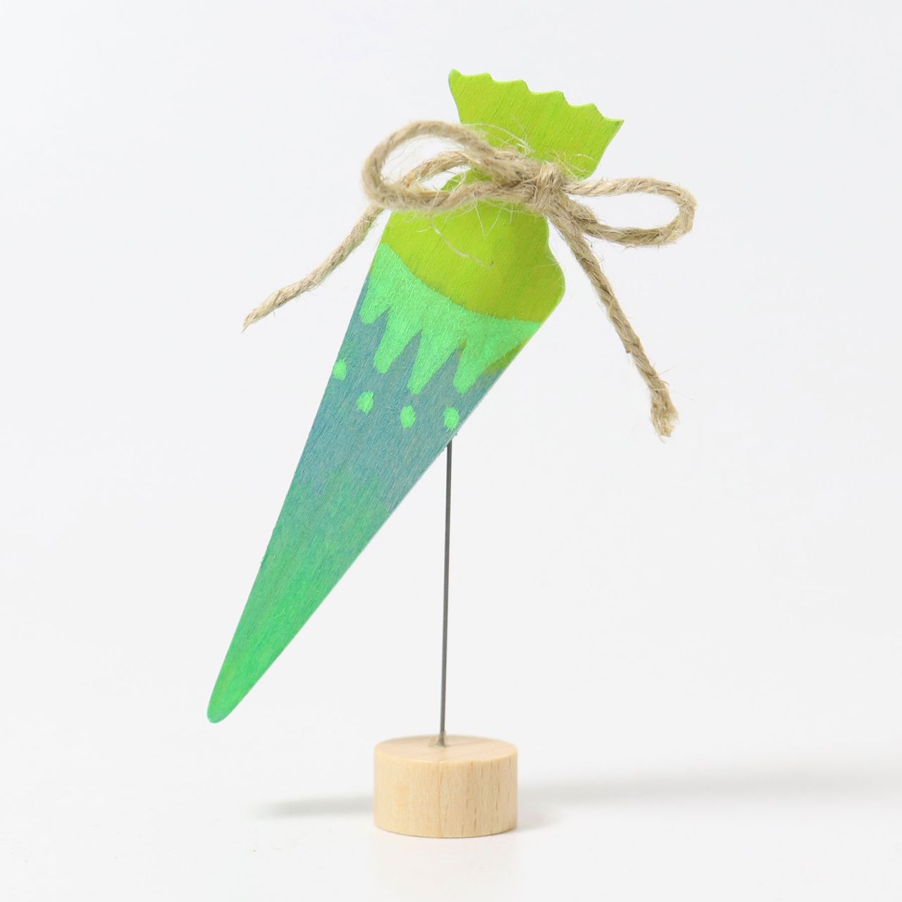 Grimm's Decoration School Cone Neon Green