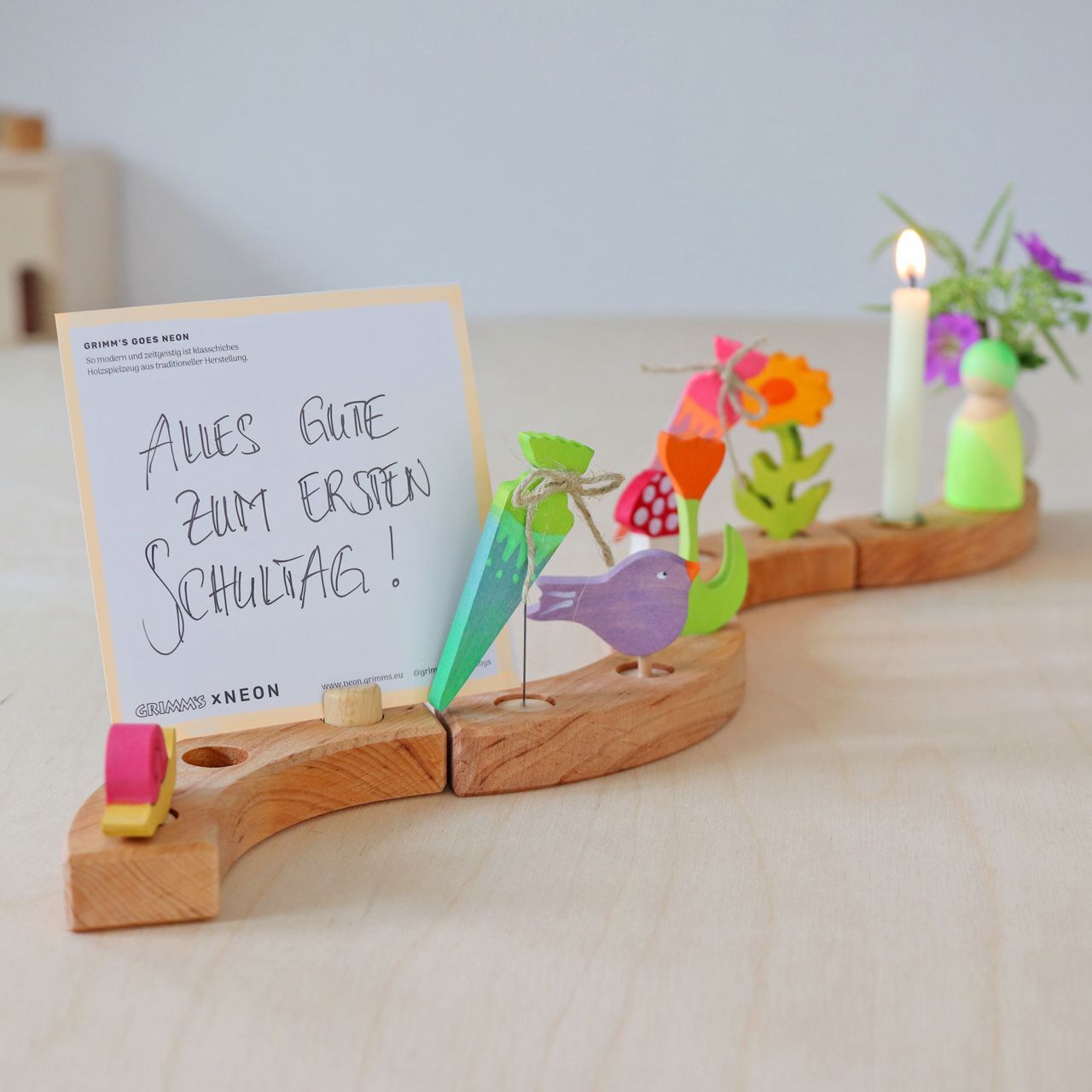 Grimm's Decoration School Cone Neon Green - Image 5