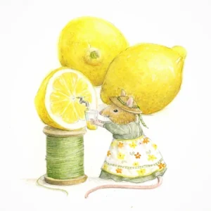 Postcard Lemon Mouse