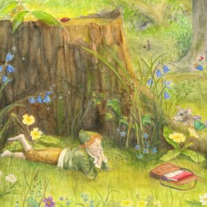 Postcard Spring in the Forest