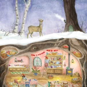 Postcard Winter Underground