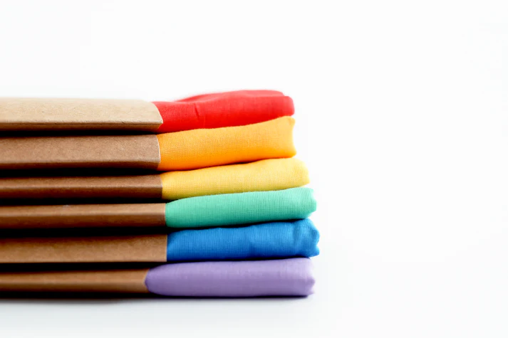 Laura's Play Cotton Set of 6 Rainbow 90 x 90 cm - Image 4