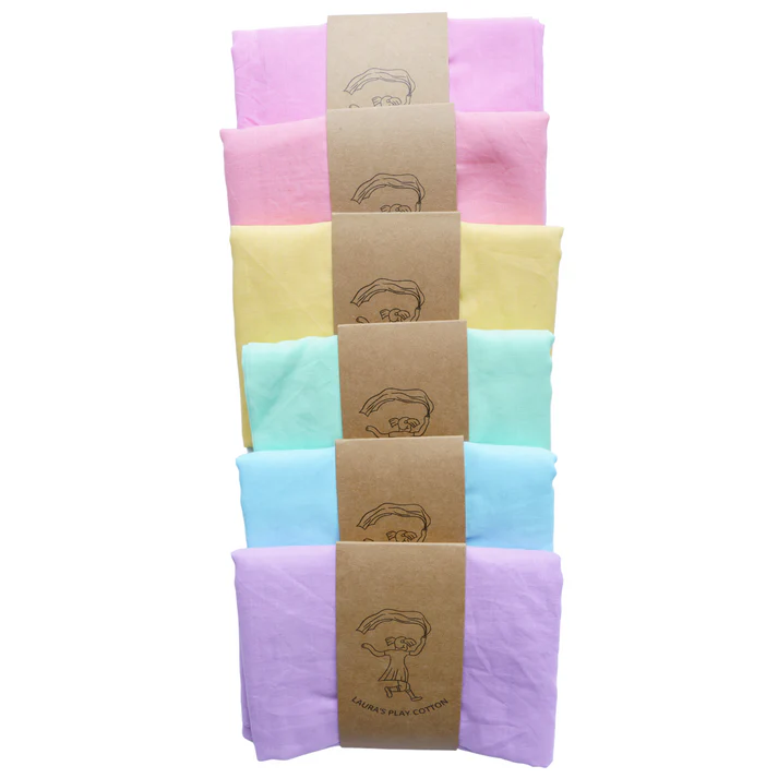 Laura's Play Cotton Light Blue 90 x 90 cm - Image 2