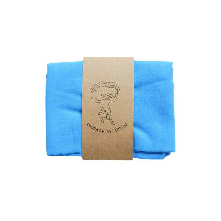 Laura's Play Cotton Blue 90 x 90 cm - Image 5