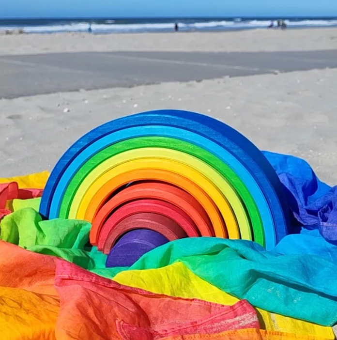 Laura's Play Cotton Rainbow 120 cm x 120 cm - Image 4