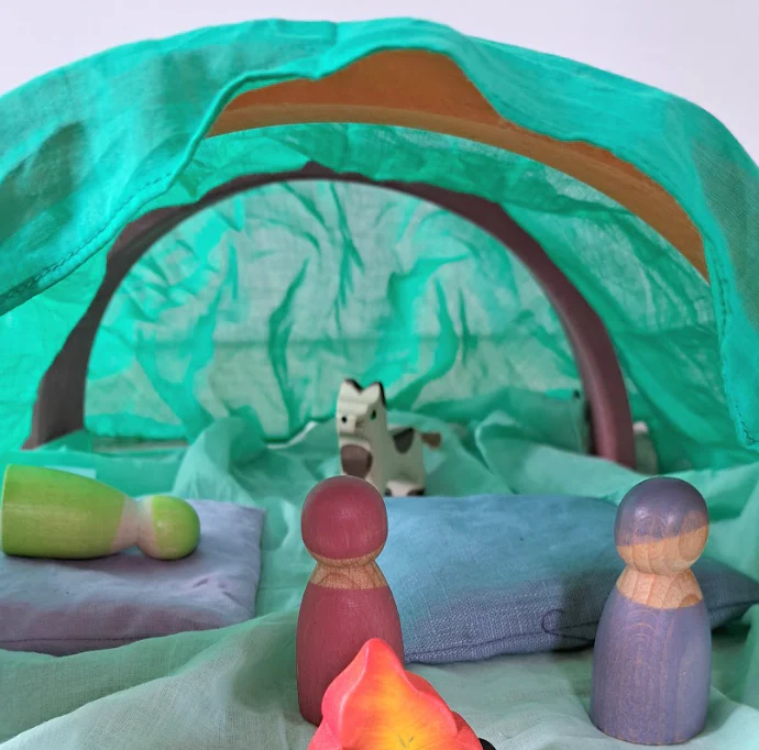 Laura's Play Cotton Green 50 x 50 cm - Image 4