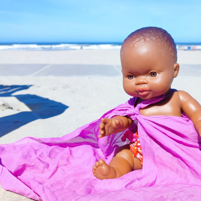 Laura's Play Cotton Dark Pink 50 x 50 cm - Image 3