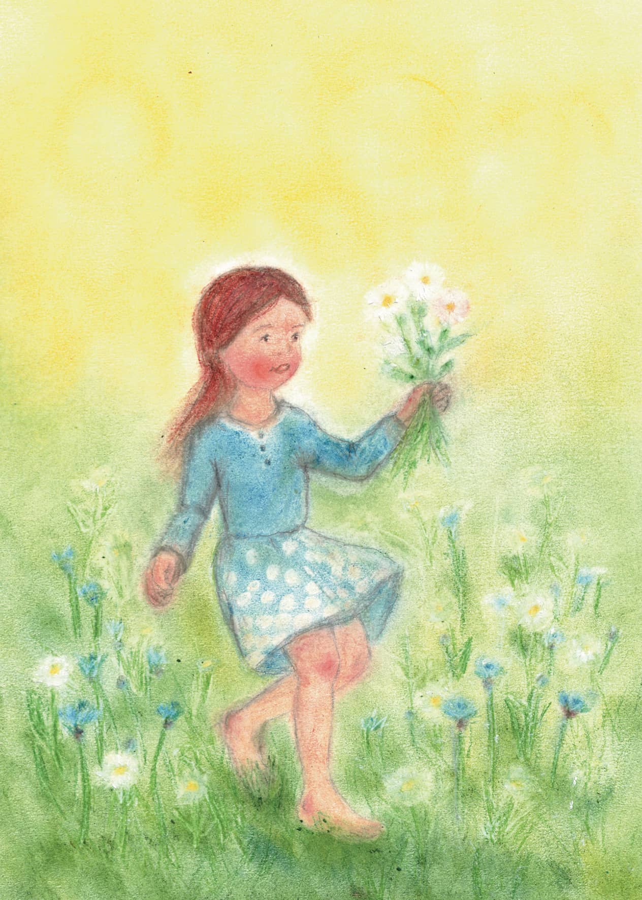 Seccorell Postcard Flower Girl