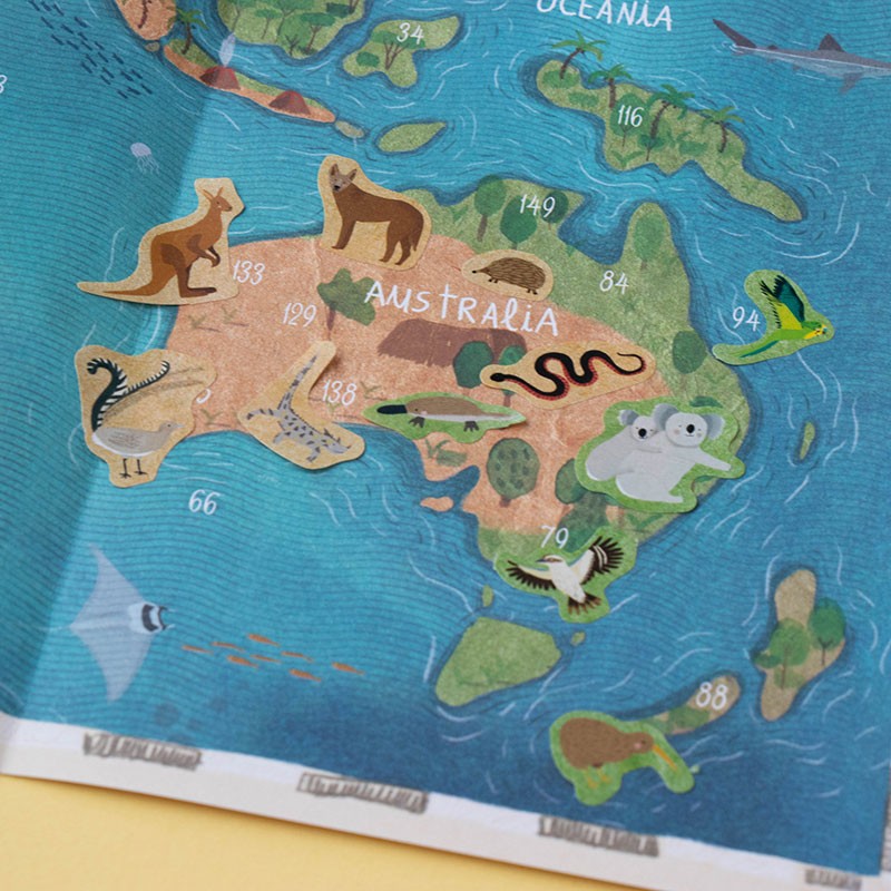 Londji Animal World Poster and Stickers Set - Image 13